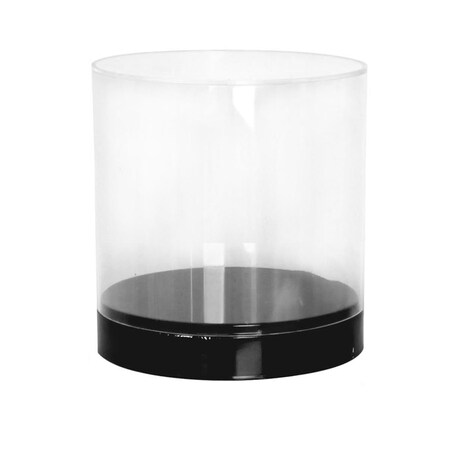 Amko 10 in. One Sided Open Ended Round Acrylic Display CRS-IP-R